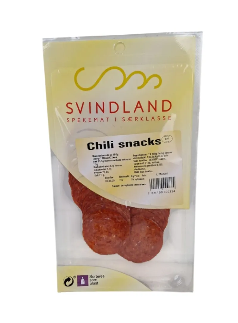 Sale Spekebua Chili Snacks 70g, Svindland