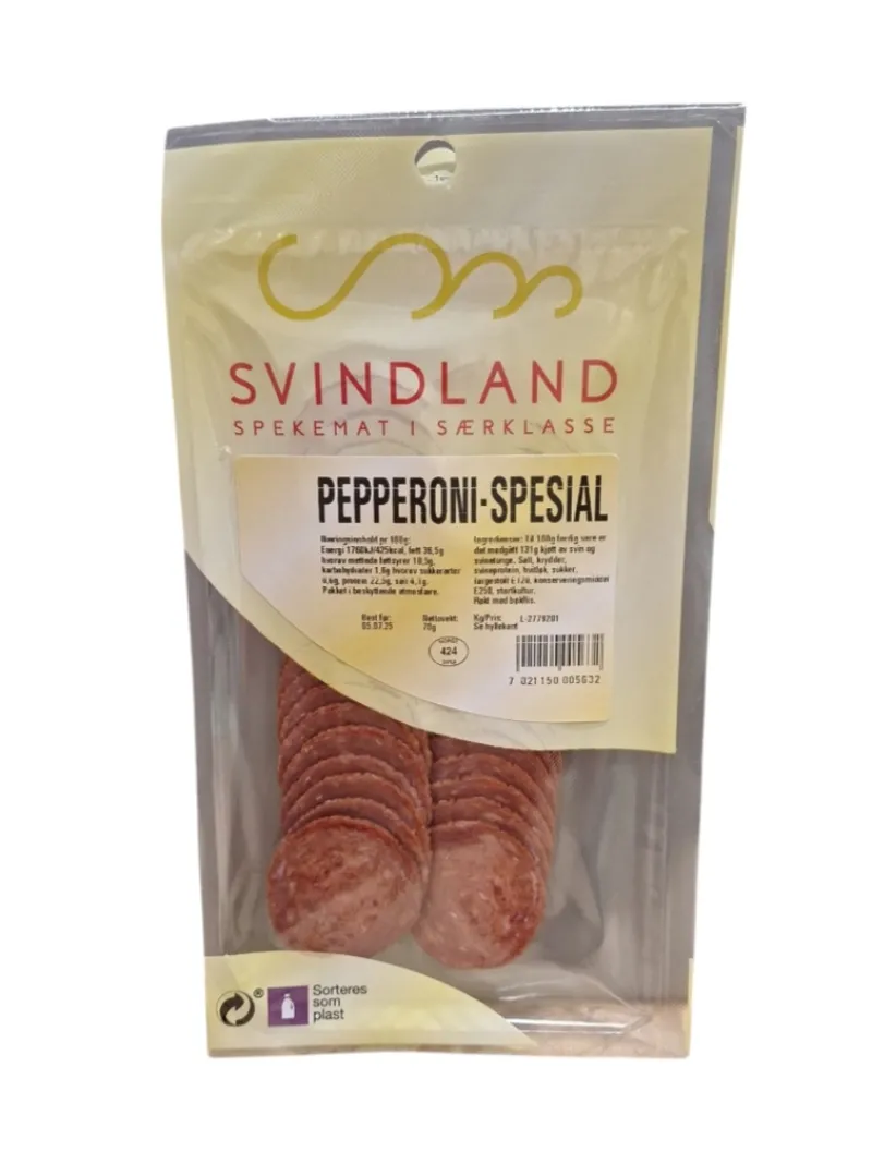 New Spekebua Pepperoni 70g Svindland